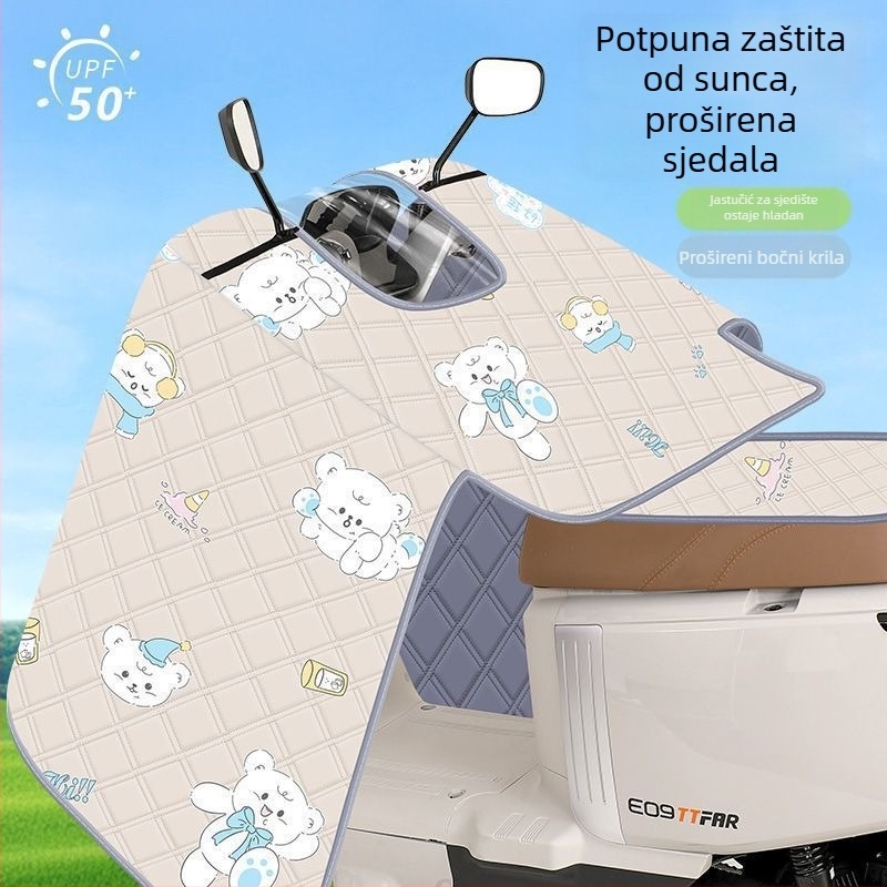 Navlaka za vjetrobran električnog skutera – potpuno pokrivanje, tanak dizajn, zaštita od sunca i vjetra, plastični materijal