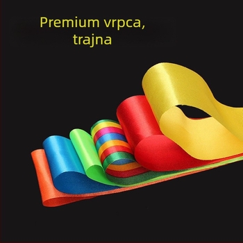 Gimnastička vrpca s teleskopskom šipkom od nehrđajućeg čelika, satenska vrpca, željezni podizni prsten, za vanjsku upotrebu, model 01, podrijetlo Zhejiang