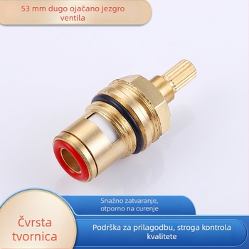 Keramičko jezgro ventila za slavinu i kutni ventil, model WE53, mesing tijelo, maksimalni obrtaj 90°, maksimalna temperatura 90°C, za vodu