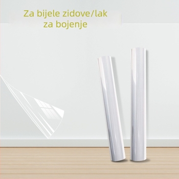 Prozirni zaštitni film za zid, samoljepljiv, vodootporan, otporan na mrlje, ne oštećuje zid, pogodan za dnevni boravak