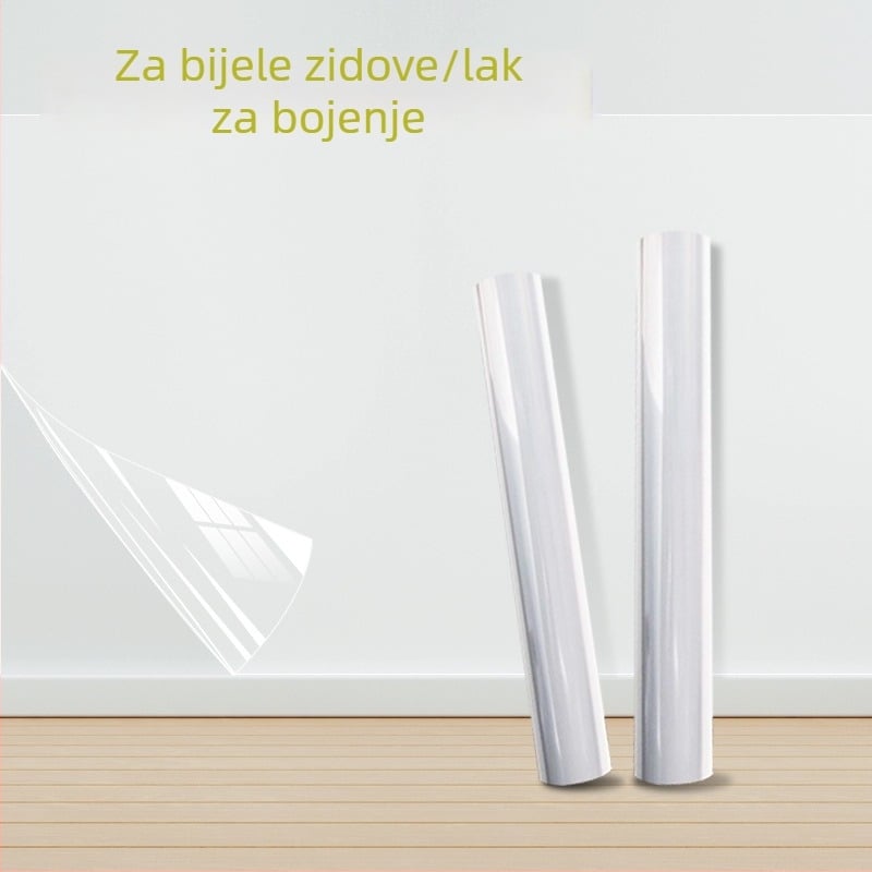 Prozirni zaštitni film za zid, samoljepljiv, vodootporan, otporan na mrlje, ne oštećuje zid, pogodan za dnevni boravak