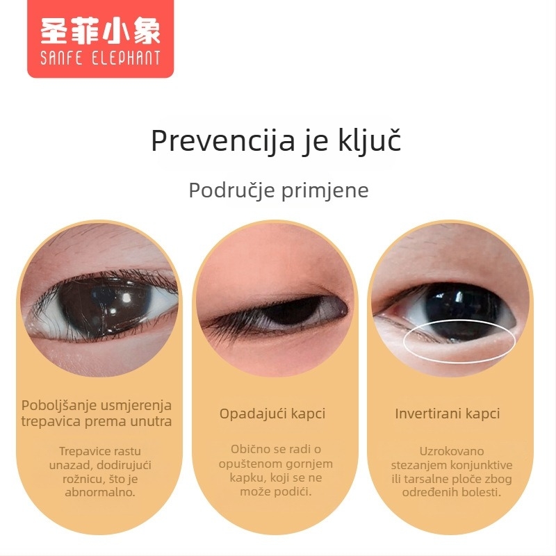 Dječje trake za podizanje trepavica – izuzetno tanke, bez osjećaja, niska osjetljivost, alat za podizanje gornjeg kapka, brend Santa Fe Elephant
