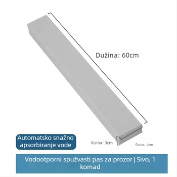 Kućna spužvasta traka za prozore, PVA osnova (90% PVA, 10% PET), samoljepljiva, moderni minimalistički stil, vodonepropusni štit uz zidove i radne ploče