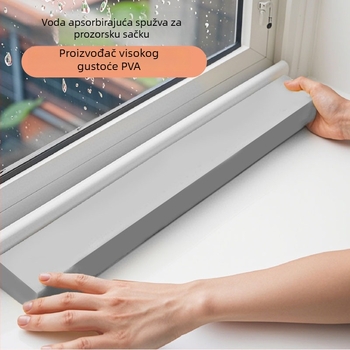 Kućna spužvasta traka za prozore, PVA osnova (90% PVA, 10% PET), samoljepljiva, moderni minimalistički stil, vodonepropusni štit uz zidove i radne ploče