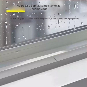 Kućna spužvasta traka za prozore, PVA osnova (90% PVA, 10% PET), samoljepljiva, moderni minimalistički stil, vodonepropusni štit uz zidove i radne ploče