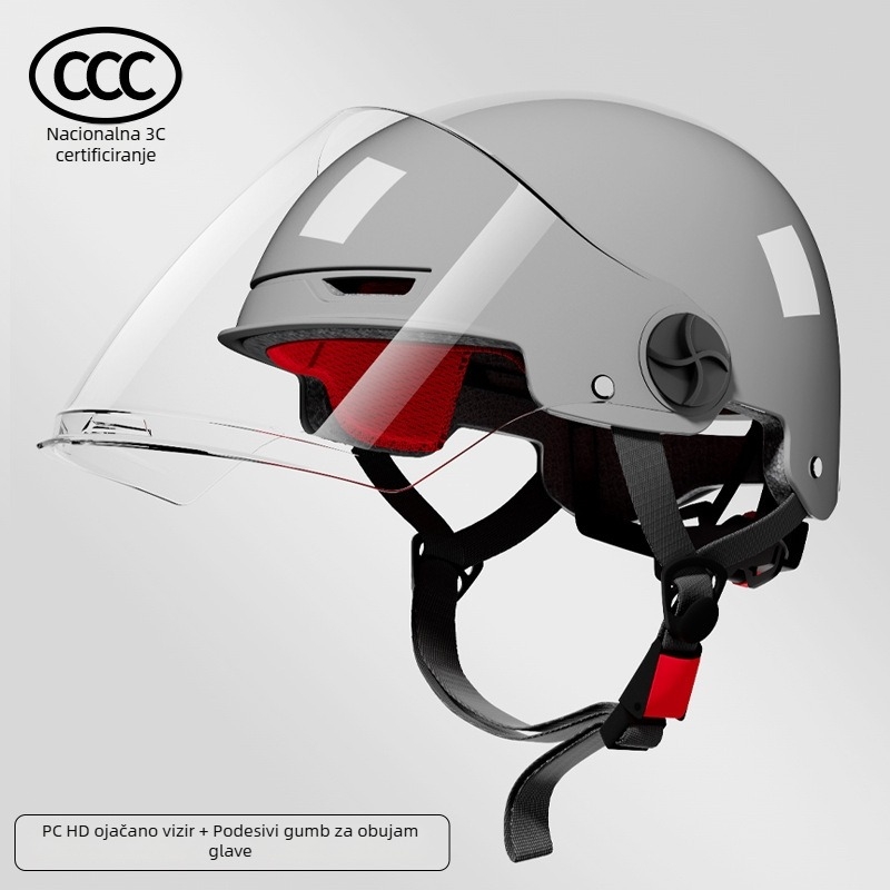 Weiwu kaciga za motocikl ABS materijal, 3C certifikat (2023011105519293), četverosezonska univerzalna, unisex za muškarce, žene i djecu