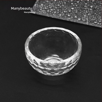 Staklena posuda za esencijalna ulja i maske za lice, prozirna s kristalnim ukrasima, spa alati za salone ljepote