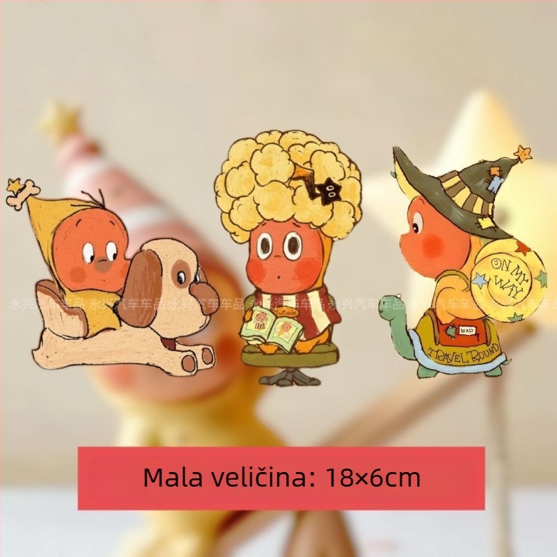 Cartoon TwinkleTwinkle Apple Star Man set – slatke, kreativne dekorativne naljepnice za karoseriju automobila