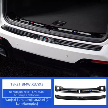 BMW X3 2018–2024 Stražnja zaštita stražnjeg branika, prag i ukrasni trim prtljažnika