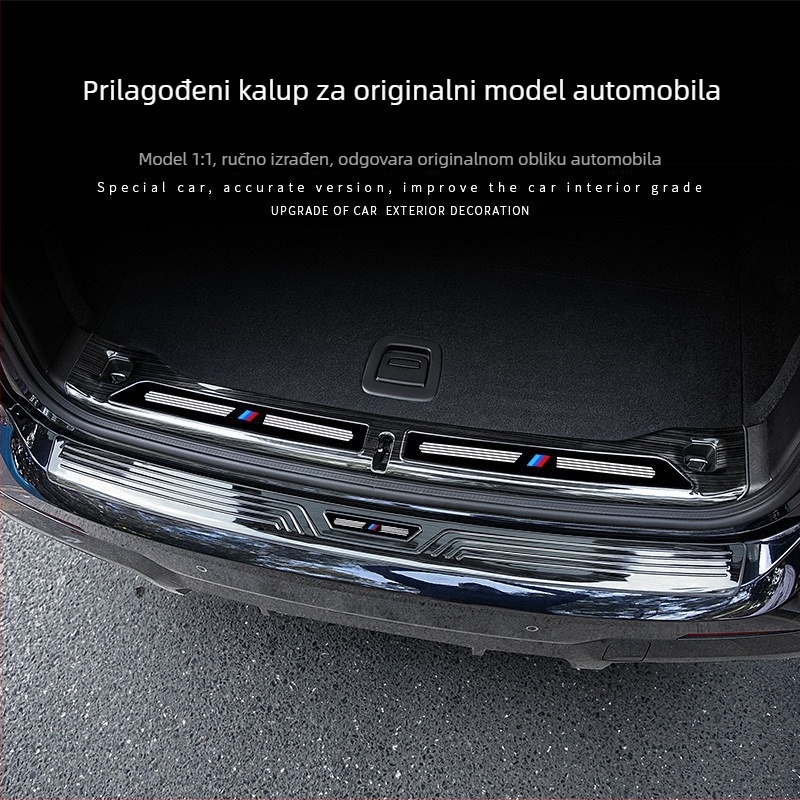 BMW X3 2018–2024 Stražnja zaštita stražnjeg branika, prag i ukrasni trim prtljažnika