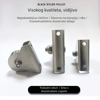 Vodički kolut od nehrđajućeg čelika, dvodijelna rupa, plosnati čelični kolut s ležajem, za vrata i prozore, marka Yonggu bang, prilagođeno nacrtima, moderni minimalistički stil
