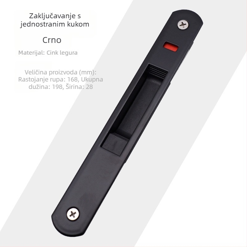Push-pull kuka brava, jednostranični model, od nehrđajućeg čelika, Dingpu, za aluminijske klizne prozore i vrata, modern stil