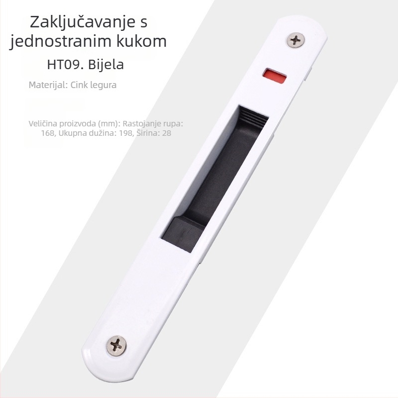 Push-pull kuka brava, jednostranični model, od nehrđajućeg čelika, Dingpu, za aluminijske klizne prozore i vrata, modern stil