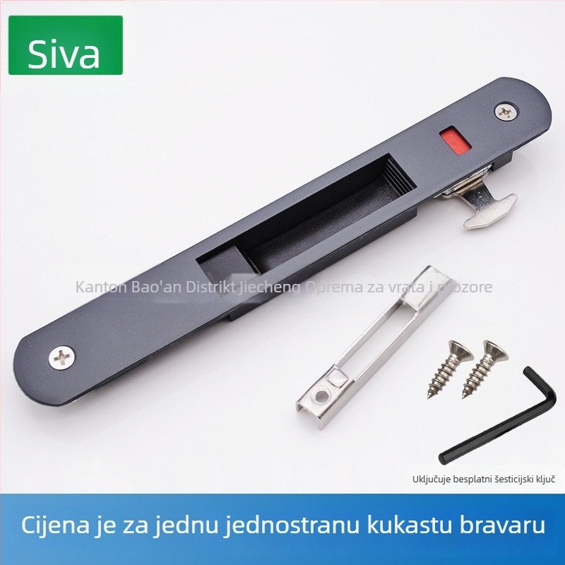 Push-pull kuka brava, jednostranični model, od nehrđajućeg čelika, Dingpu, za aluminijske klizne prozore i vrata, modern stil