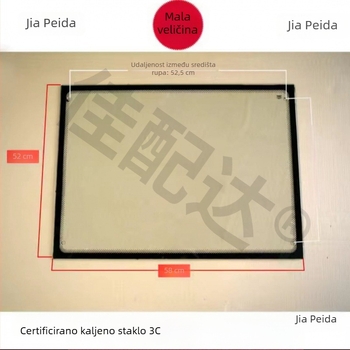 Prednje staklo za motocikl-tricikl vozilo, kaljeno staklo