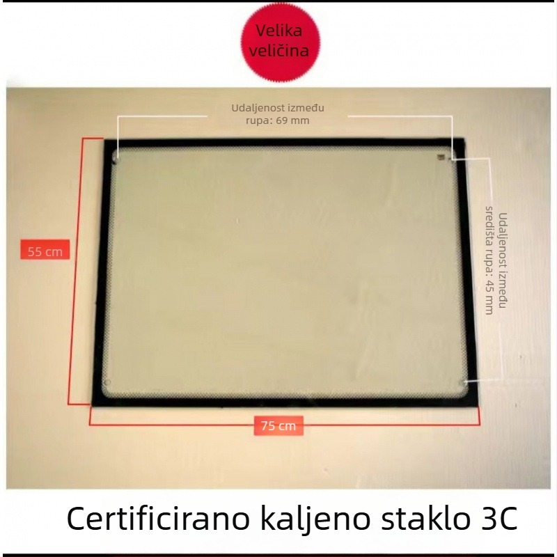 Prednje staklo za motocikl-tricikl vozilo, kaljeno staklo