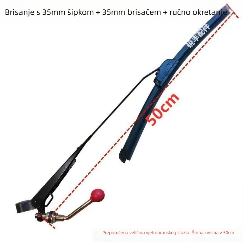 Prednje staklo za motocikl-tricikl vozilo, kaljeno staklo