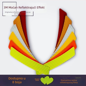 3M Diamond Level 4090 Reflektirajući naljepnica za prednji dio automobila, reflektirajuća traka za blatnik, zaštita od ogrebotina, radna temperatura -20°C do 50°C