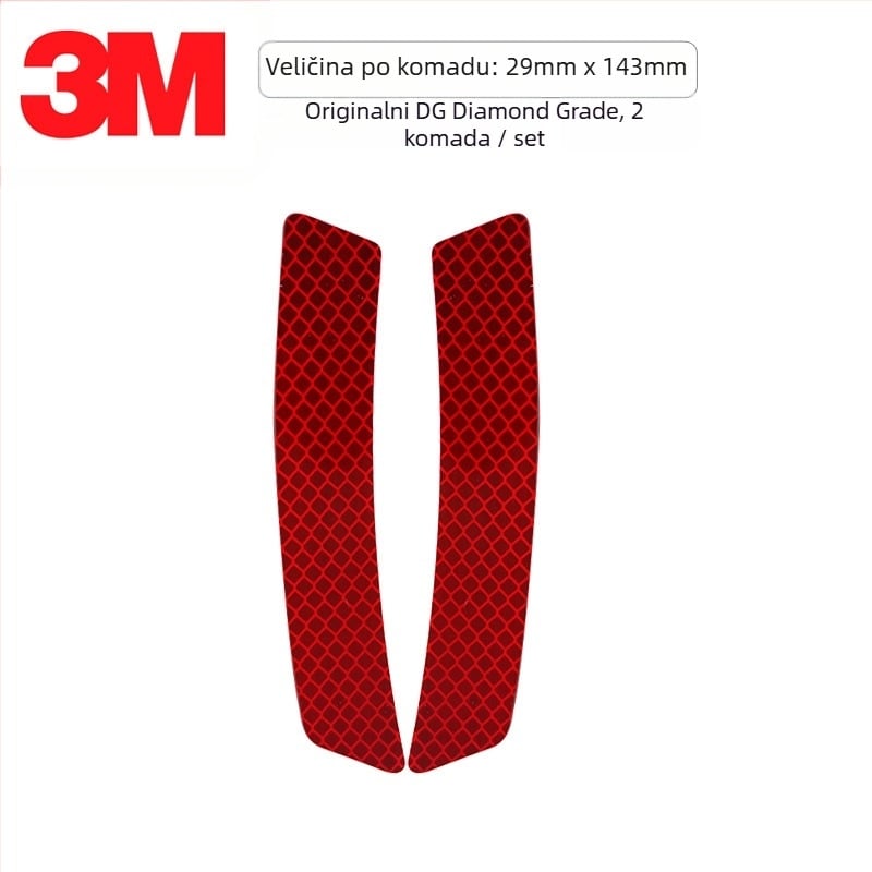 3M Diamond Level 4090 Reflektirajući naljepnica za prednji dio automobila, reflektirajuća traka za blatnik, zaštita od ogrebotina, radna temperatura -20°C do 50°C