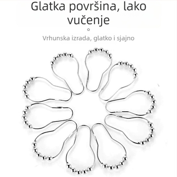 OnePlus Kuglični prsten za zavjese, 304 nehrđajući čelik, kuglast oblik, moderan stil