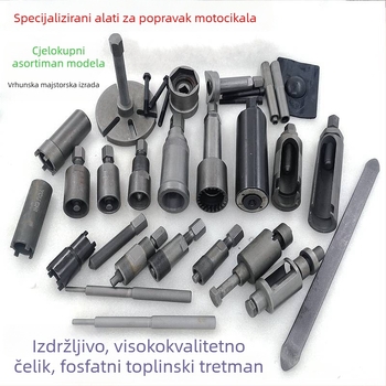 Set alata za popravak motocikla — alati za ventile, ključ za demontažu rotora i magnetnog potiska, kućište magneto (Model 50/70/100/125/150/250)