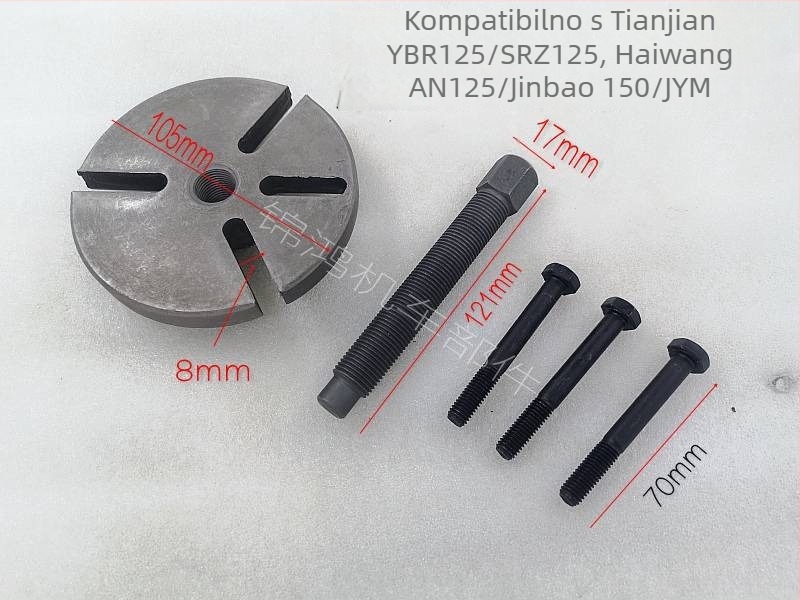 Set alata za popravak motocikla — alati za ventile, ključ za demontažu rotora i magnetnog potiska, kućište magneto (Model 50/70/100/125/150/250)