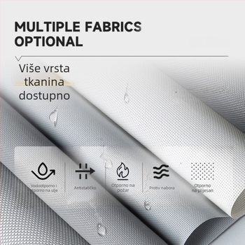 Električno otporno na vjetar rolo sjenilo za prozor – Unutarnje rolo sjenilo, Uvezeni materijal, Značka Senhaiwen, Model Senhai1218, Stil moderni minimalistički