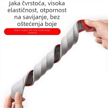 Univerzalna PVC traka za zaštitu prednjeg i stražnjeg branika, zaštita od ogrebotina, karbonski uzorak