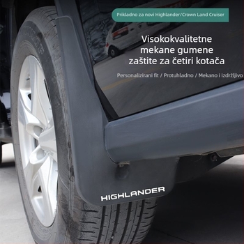 Set unutarnjih zaštitnih ploča blatnika za Toyota Highlander 2022-2024 – prednji i stražnji