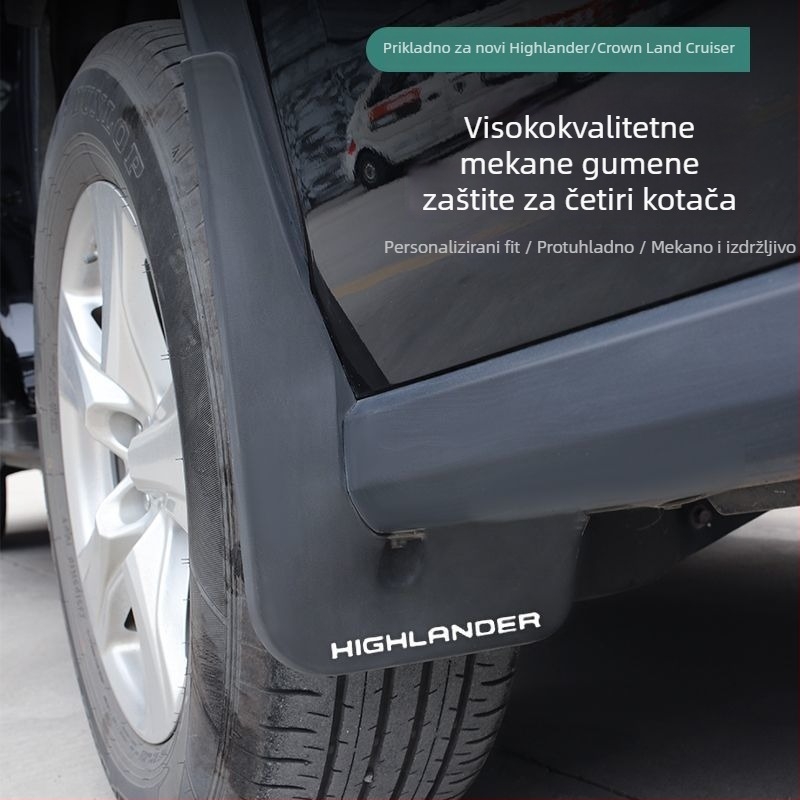 Set unutarnjih zaštitnih ploča blatnika za Toyota Highlander 2022-2024 – prednji i stražnji