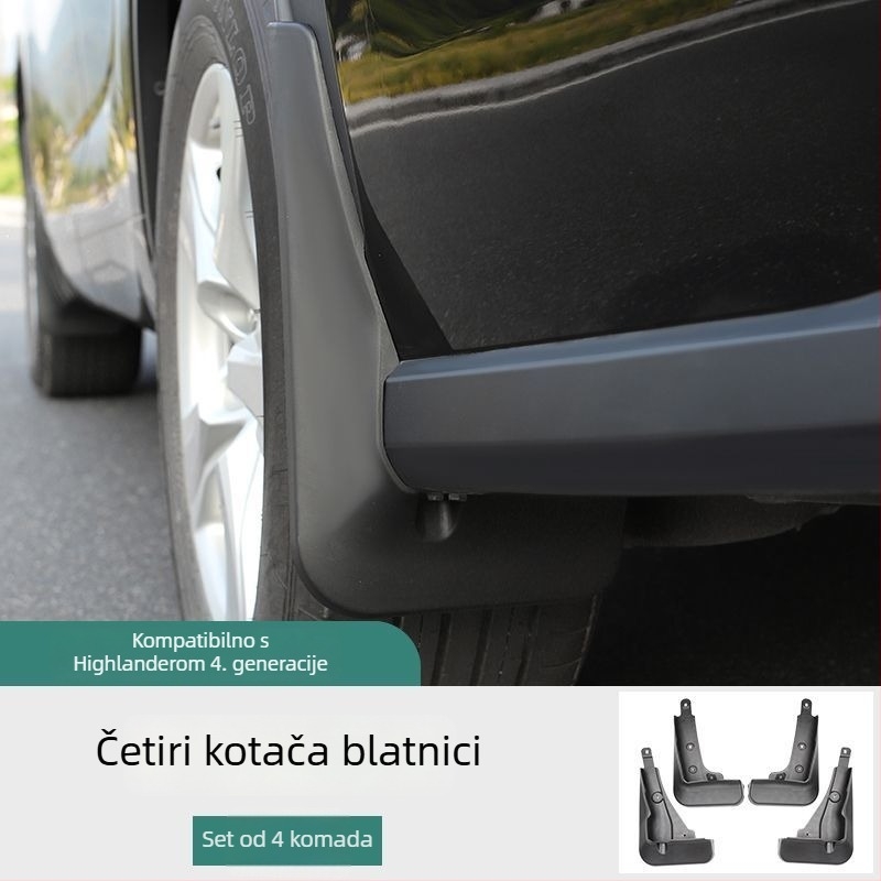 Set unutarnjih zaštitnih ploča blatnika za Toyota Highlander 2022-2024 – prednji i stražnji
