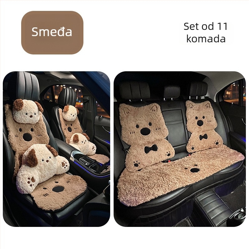 Podložak za sjedalicu automobila zimska verzija s grijanjem, crtani stil, punilo od sintetičkih vlakana, marka Yadingni