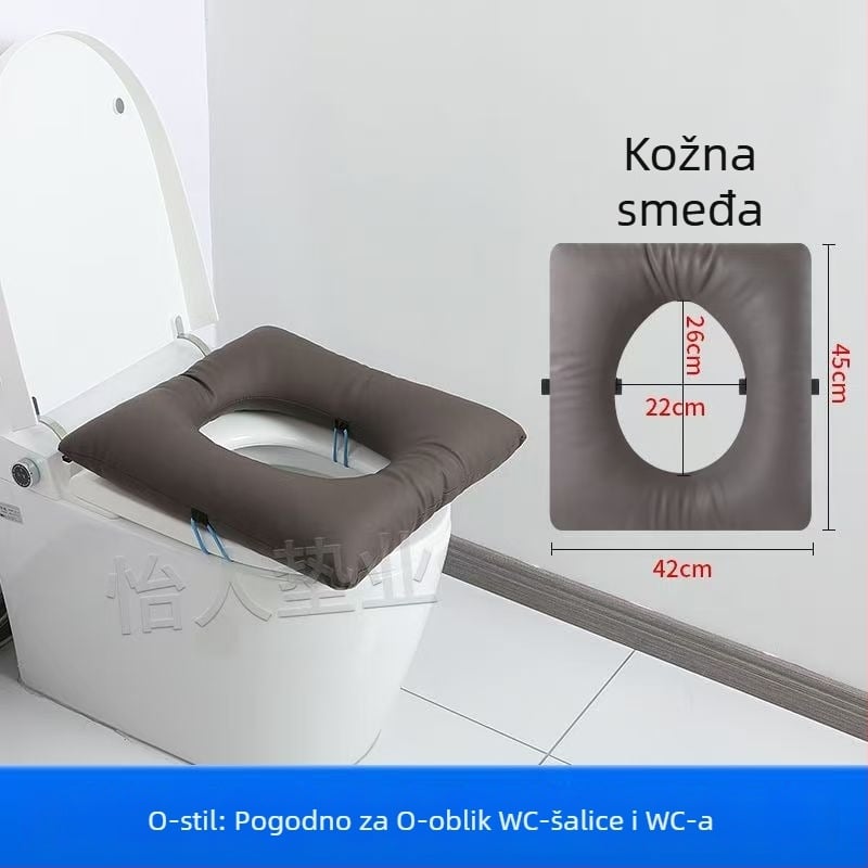 Jastuk za toaletnu stolicu – debeli mekani jastuk za starije osobe i trudnice, pliš, punjenje od bisernog pamuka