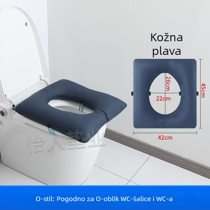 Jastuk za toaletnu stolicu – debeli mekani jastuk za starije osobe i trudnice, pliš, punjenje od bisernog pamuka