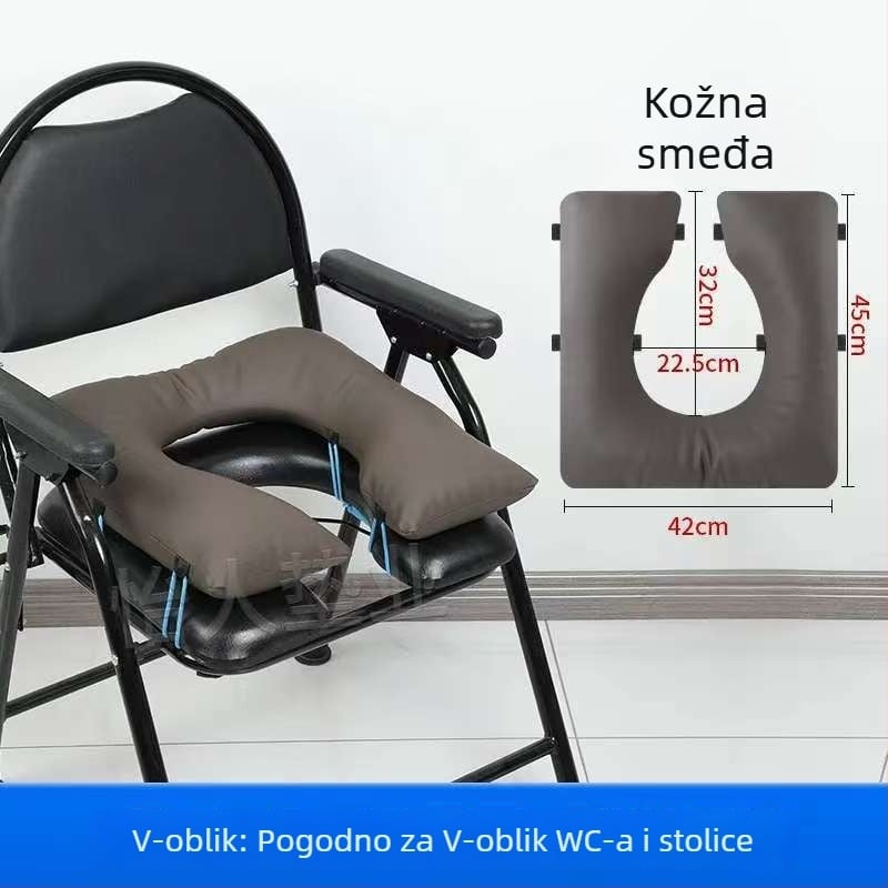 Jastuk za toaletnu stolicu – debeli mekani jastuk za starije osobe i trudnice, pliš, punjenje od bisernog pamuka