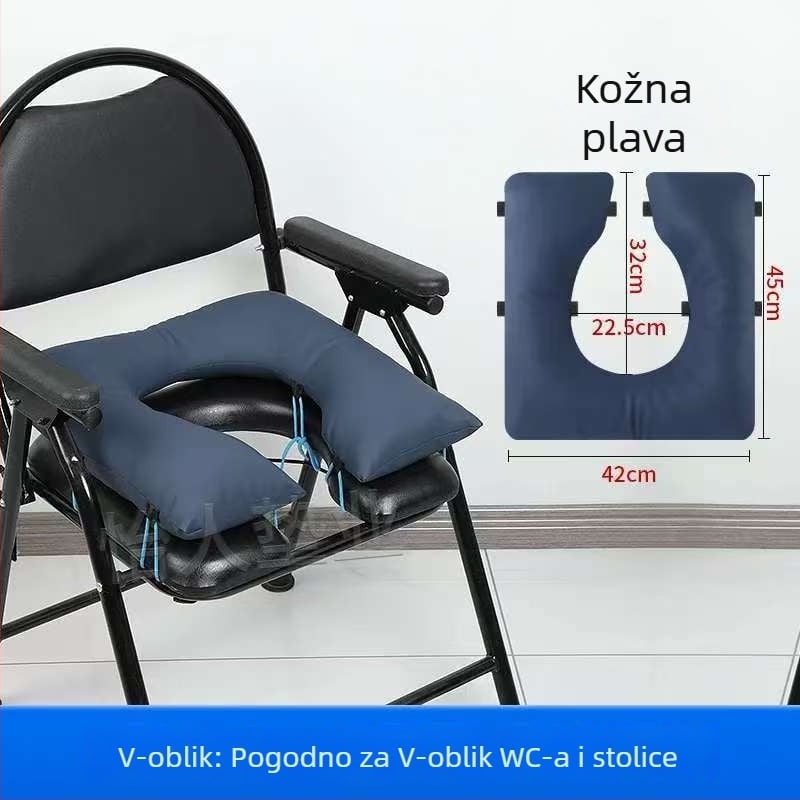 Jastuk za toaletnu stolicu – debeli mekani jastuk za starije osobe i trudnice, pliš, punjenje od bisernog pamuka