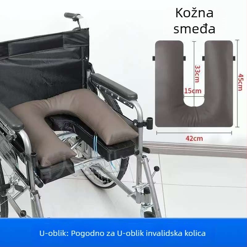 Jastuk za toaletnu stolicu – debeli mekani jastuk za starije osobe i trudnice, pliš, punjenje od bisernog pamuka