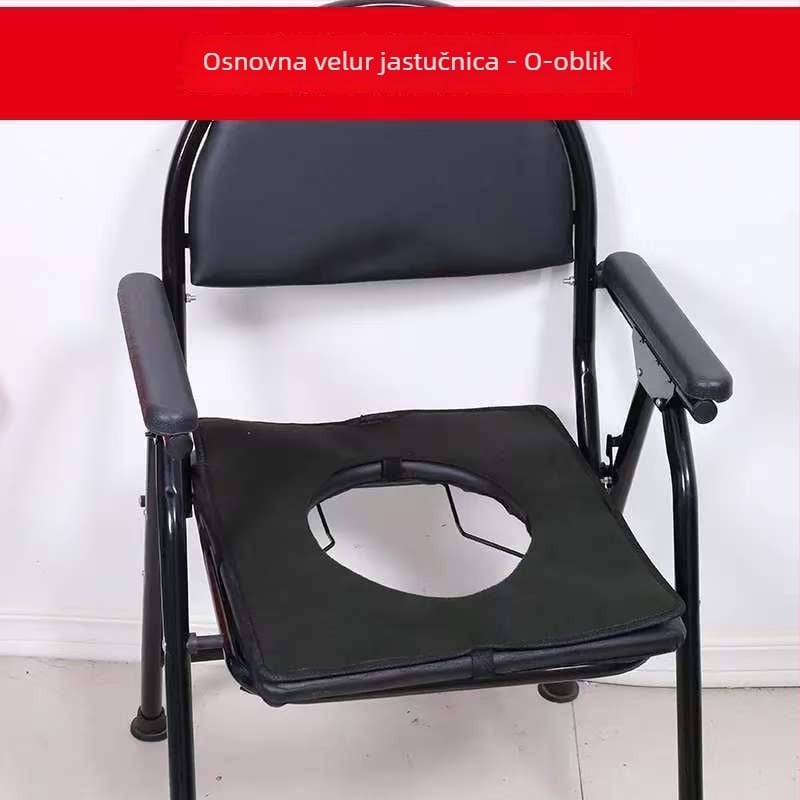 Jastuk za toaletnu stolicu – debeli mekani jastuk za starije osobe i trudnice, pliš, punjenje od bisernog pamuka