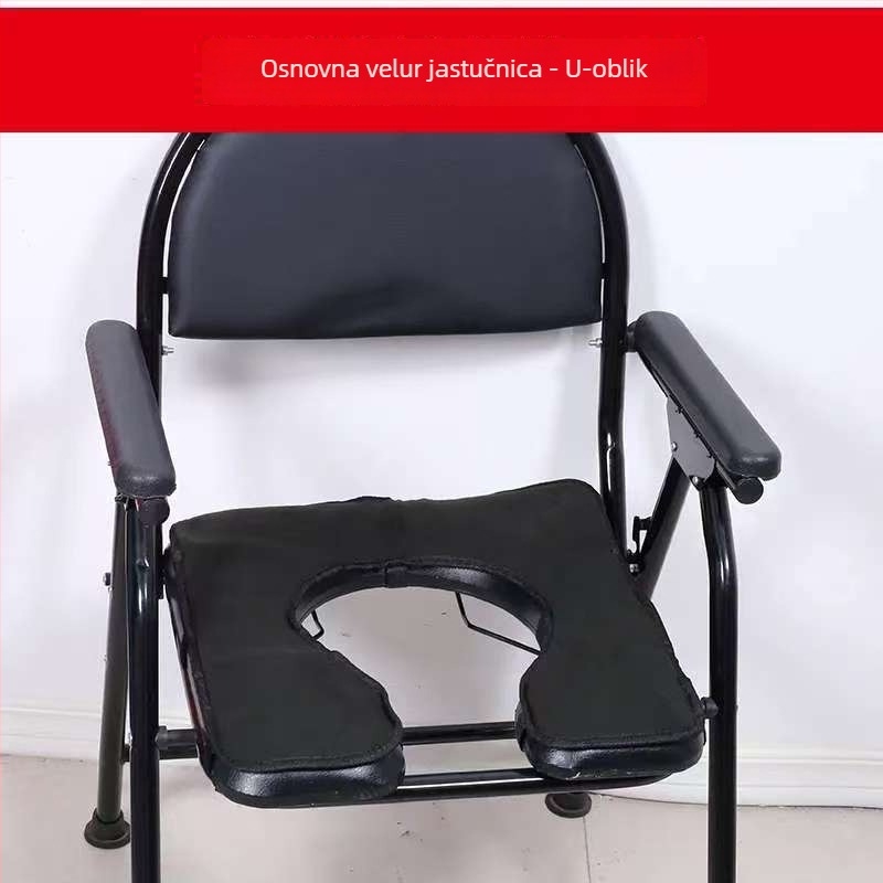 Jastuk za toaletnu stolicu – debeli mekani jastuk za starije osobe i trudnice, pliš, punjenje od bisernog pamuka