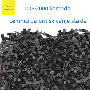 Stakleni pritisk blok s plastičnim držačem klipa za aluminijska vrata i prozore