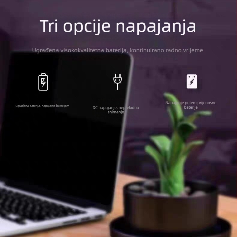 Pametna kamera za kućnu sigurnost s 1080p, noćnim vidom, dometom 10–30 m, objektivom 3,6 mm, upravljanje mobilnom aplikacijom (iOS)