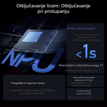 Pametni sigurnosni zaključavanje vrata s otiskom prsta, lozinkom i ključem - 300 otisaka, otključavanje za manje od 1 s, DC napajanje, model B87-A