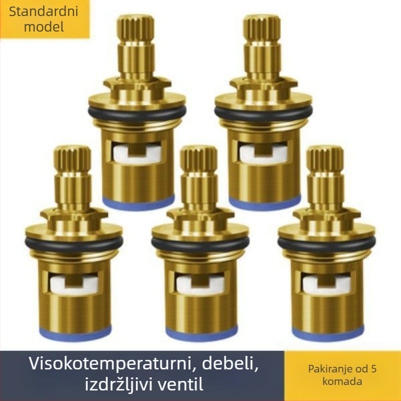 Univerzalno jezgro ventila za slavinu, potpuno bakreno tijelo, keramički kartridž, kutni ventil (Model: 1; Materijal: Bakar; Certifikacija: Watermarks)