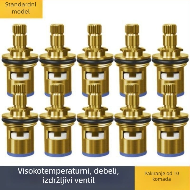 Univerzalno jezgro ventila za slavinu, potpuno bakreno tijelo, keramički kartridž, kutni ventil (Model: 1; Materijal: Bakar; Certifikacija: Watermarks)