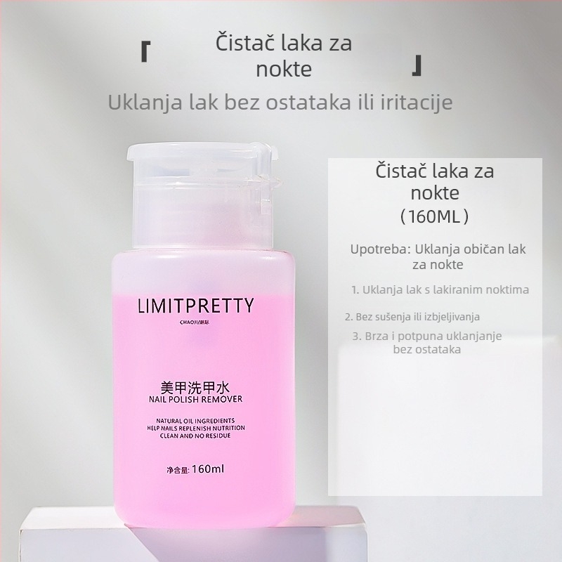 Odstranjivač laka za nokte - Brend: Tide (Beauty); Model: Limitpretty trendy; Neto sadržaj: 160 ml; Rok trajanja: 3 godine