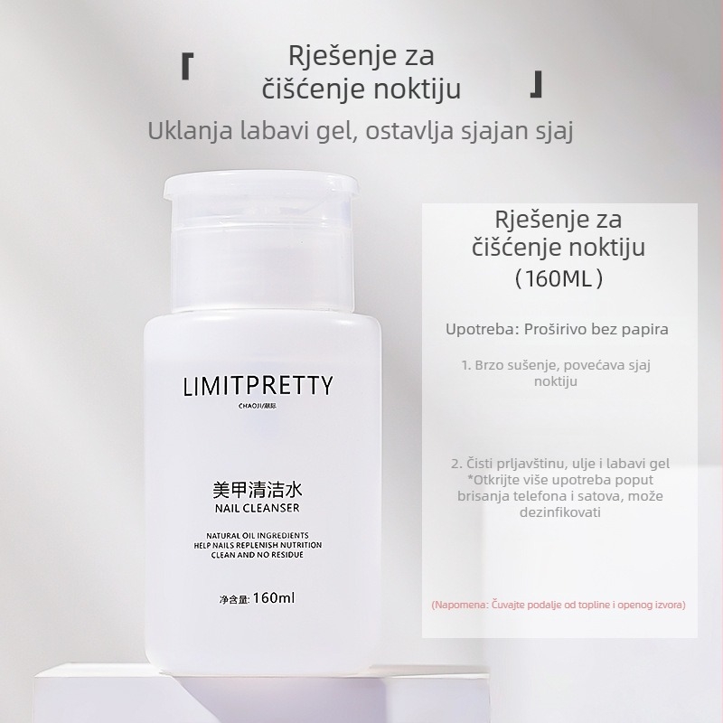 Odstranjivač laka za nokte - Brend: Tide (Beauty); Model: Limitpretty trendy; Neto sadržaj: 160 ml; Rok trajanja: 3 godine