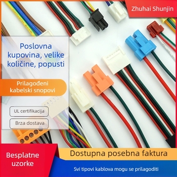 Obrada Dupont terminalnih kabelskih vodiča – kablovi otporni na visoke temperature s silikonskom zaštitom, UL/UL817 certificirano, prilagođeni kontaktni materijali