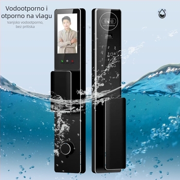 Pametna brava s 3D prepoznavanjem lica i otiskom prsta — Model F63, pohrana otisaka prsta 100, preko 100000 otključavanja, skeniranje 0,3 s