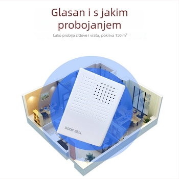 Indukcijski zvončić, dvovodični model, 220V, ding-dong ding-dong, za hotel, dom, kontrolu pristupa i sigurnost