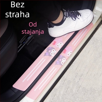 Auto prag zaštitna traka s Kuromi motivom, zaštita od udara i ogrebotina, univerzalna uporaba